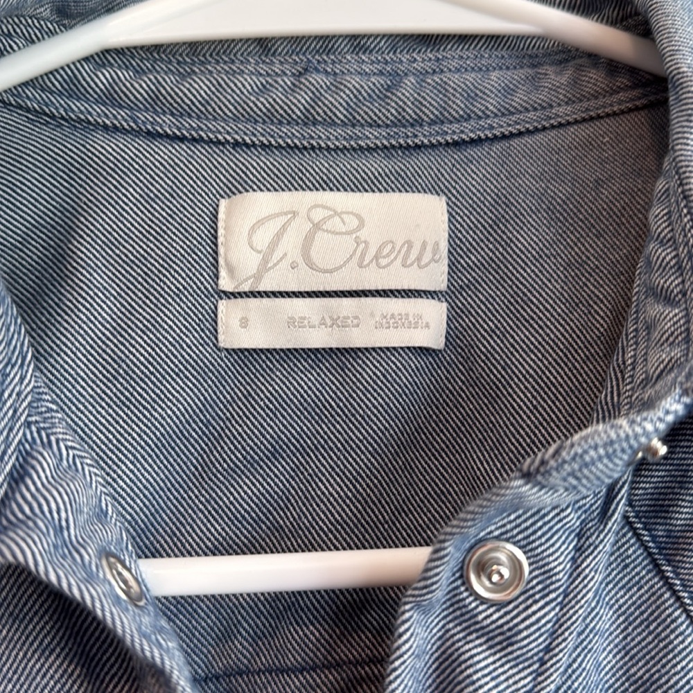 J.Crew Relaxed-fit indigo flannel shirt - Picture 4 of 8